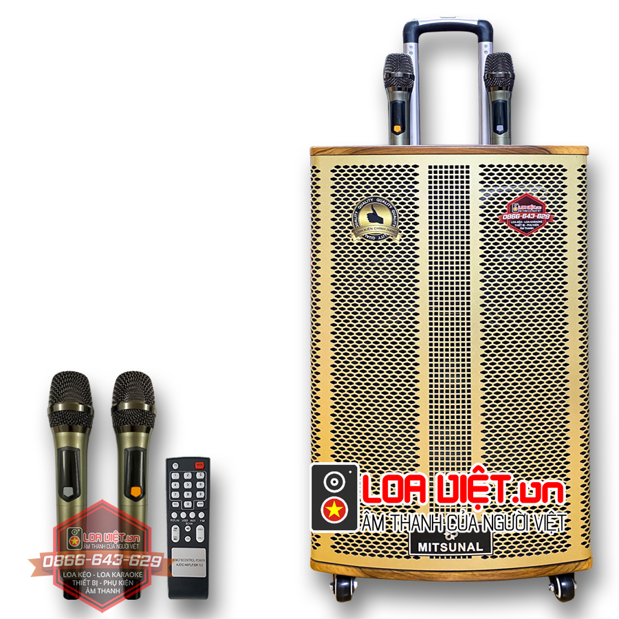 Loa kéo di động Mitsunal M62 - Bass 30 - Mẫu Mới